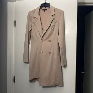 Blush & silver city studio coat